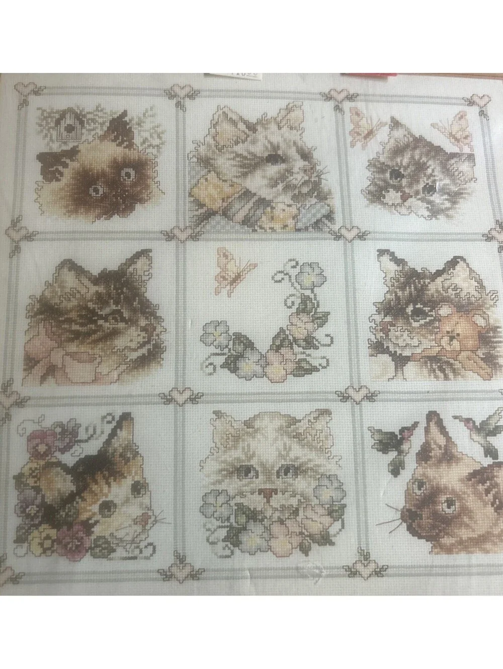 Lot of 2 Janlynn Counted Cross Stitch Kits Cat Sampler & Sisters By Heart NEW!!!